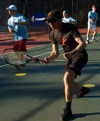 tennis player shadow training